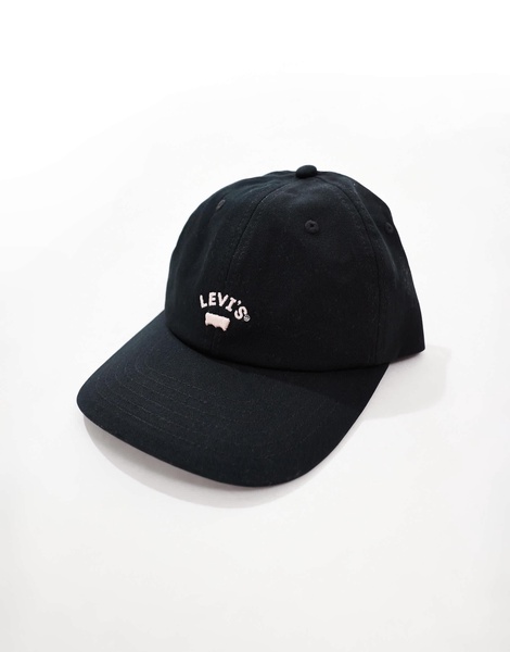 Levi's Lazy girl cap with small logo in black