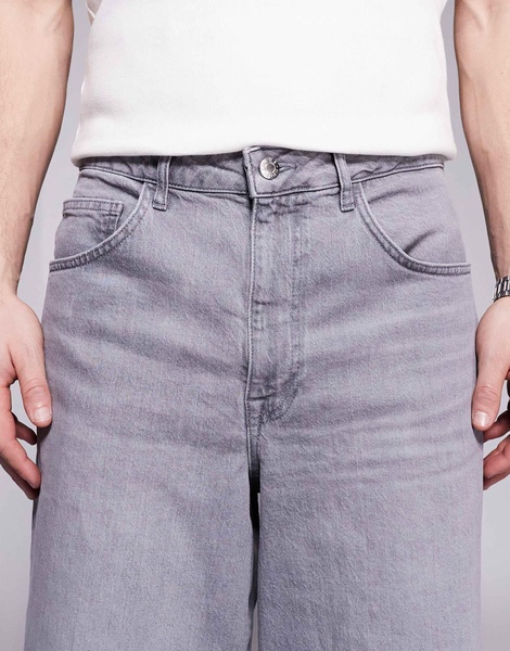ASOS DESIGN super baggy jeans in gray