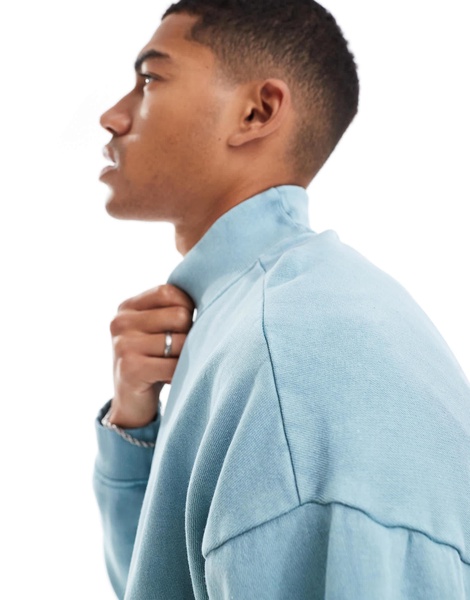 Another Influence acid wash high neck top in green