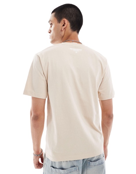 Aape By A Bathing Ape regular fit short sleeve T-shirt in beige