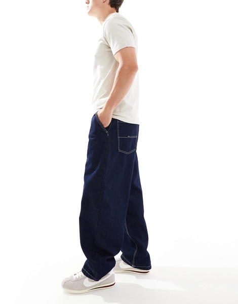 Bershka skater fit jeans in indigo