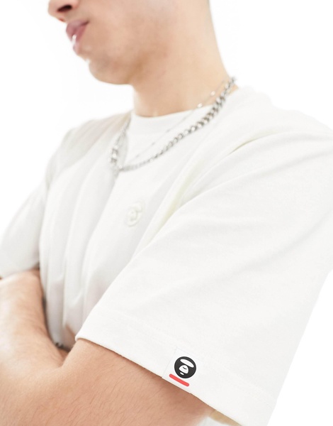 Aape By A Bathing Ape regular fit short sleeve t-shirt in ecru