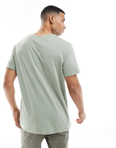Brave Soul oversized T-shirt in mineral green