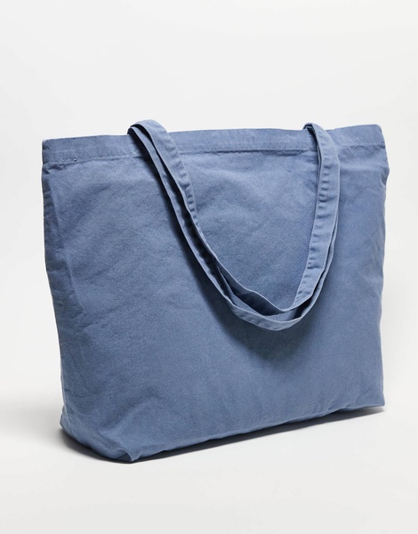 AllSaints Orlando logo tote bag in blue