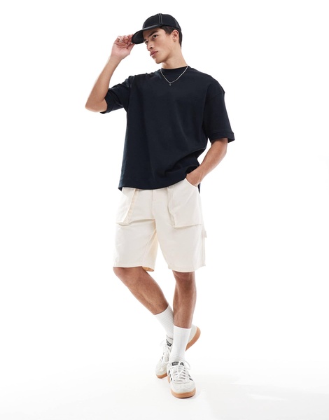 Brave Soul short sleeve premium T-shirt 300 gsm in black