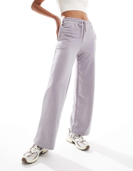 Brave Soul wide leg sweatpants in mauve