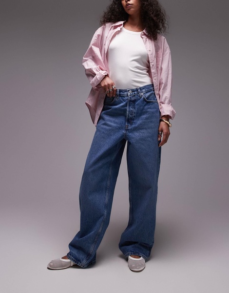 ARKET Amber barrel leg jeans in light washed blue