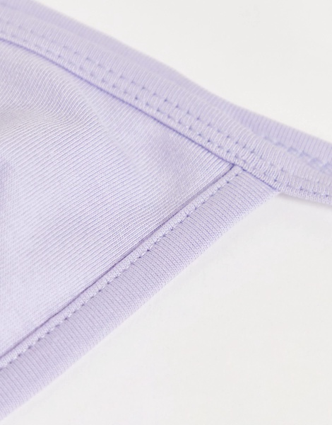 ASOS DESIGN tie side thong in purple