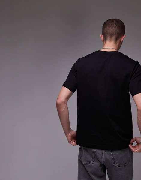 ARKET heavy weight jersey t-shirt in black