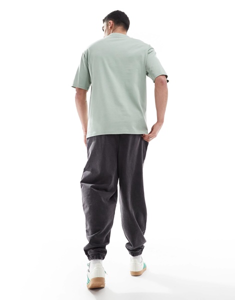 ASOS DESIGN oversized sweatpants in washed deep navy