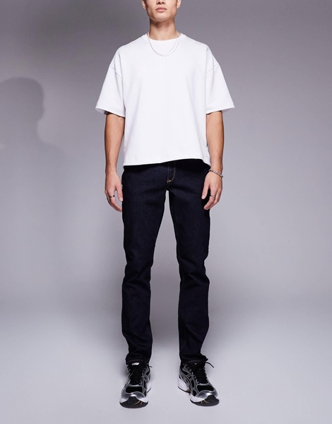 River Island slim fit jeans in indigo wash