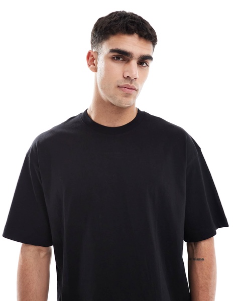 Bershka Oversized T-Shirt In Black