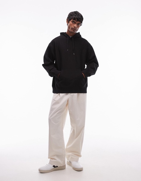 ARKET oversized heavyweight hoodie in black