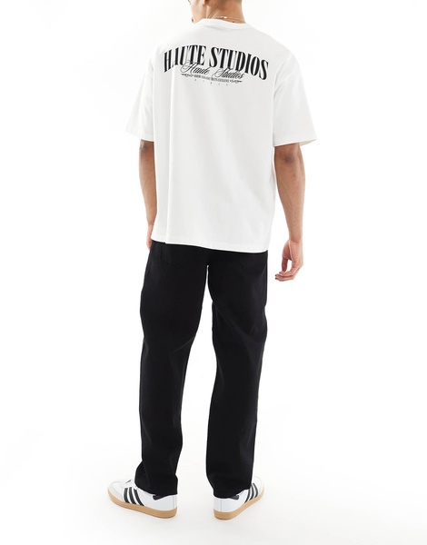ASOS DESIGN Essential baggy jeans in black