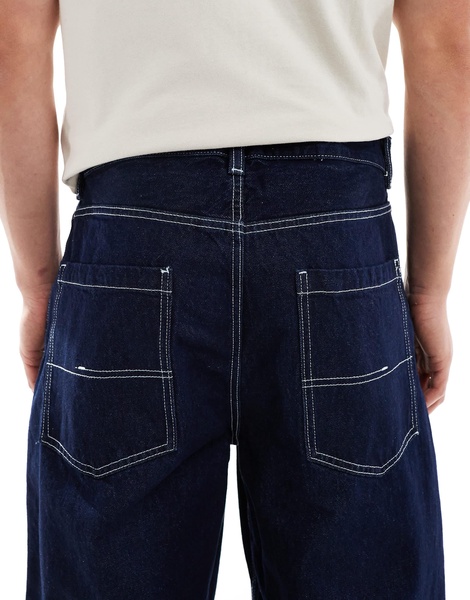 Bershka skater fit jeans in indigo