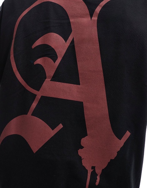ADPT oversized T-shirt with A backprint in black