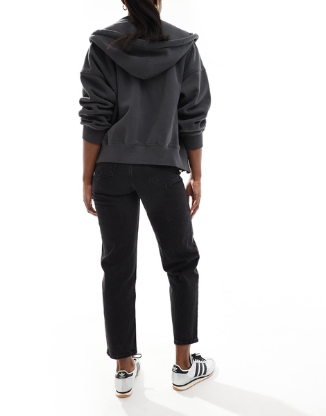 Bershka high waisted ultra comfort fit mom jeans in black
