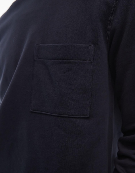 ARKET terry jersey sweatshirt with pocket in navy