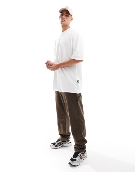 Bershka boxy oversized fit T-shirt in white