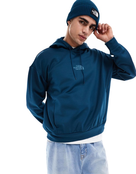 The North Face Horizon fleece pullover hoodie in petrol blue