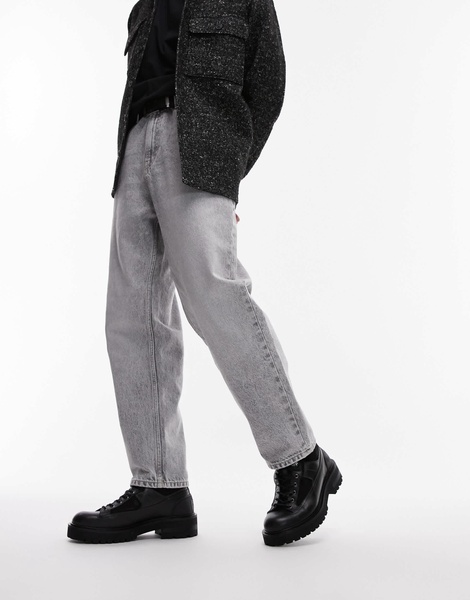 AllSaints Hank leather combat boots in black