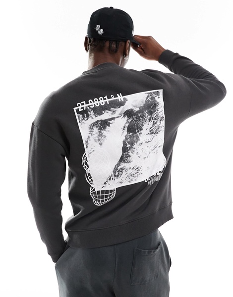 Another Influence oversized sweatshirt in black - part of a set