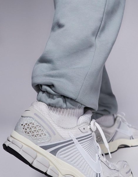 ASOS DESIGN premium heavyweight oversized joggers in light washed gray