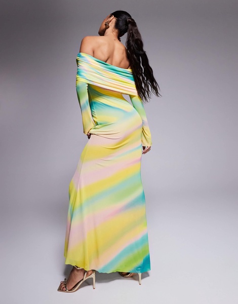 AFRM Thelma off the shoulder maxi dress