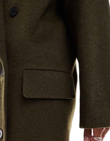 Stradivarius STR super oversized overcoat in khaki