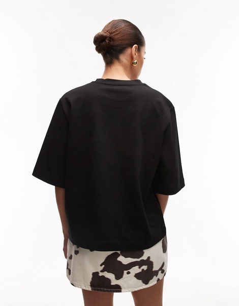 ARKET heavyweight boxy t-shirt in black