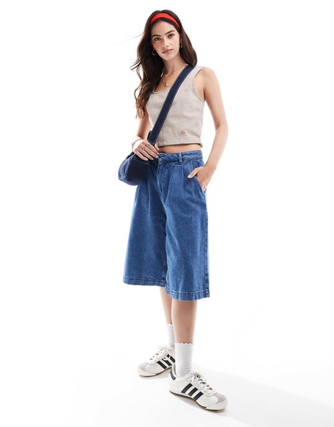 Dickies Meriden corset top in beige