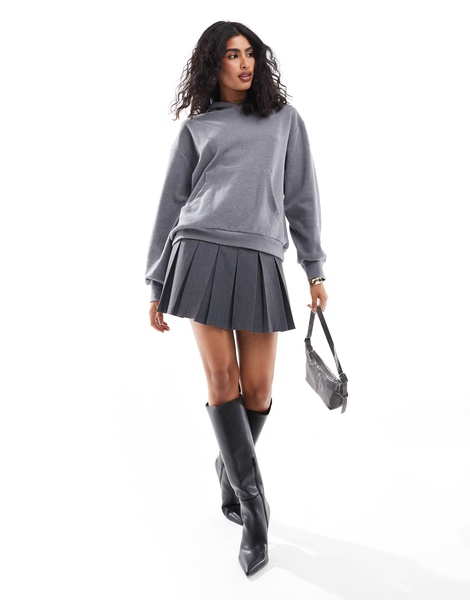 ASOS DESIGN supersoft oversized hoodie in charcoal