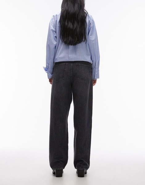 ARKET Amber barrel leg jeans in washed gray