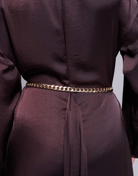 ALDO Groenna 2-pack chain belts in gold and silver