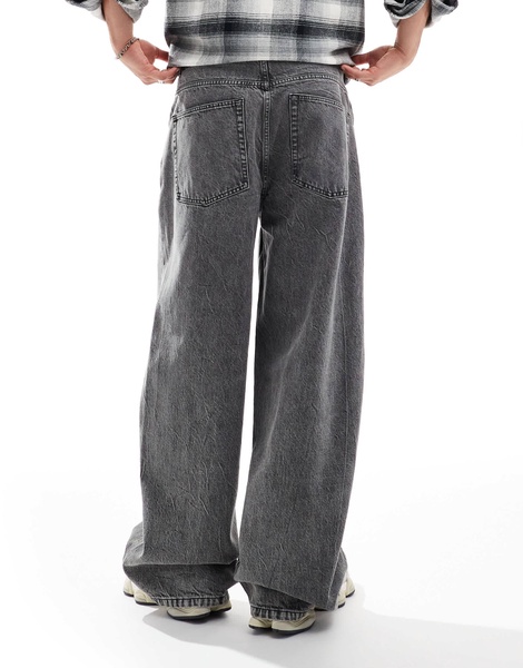 ASOS DESIGN baggy jeans in gray