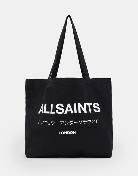 AllSaints Underground tote bag in black