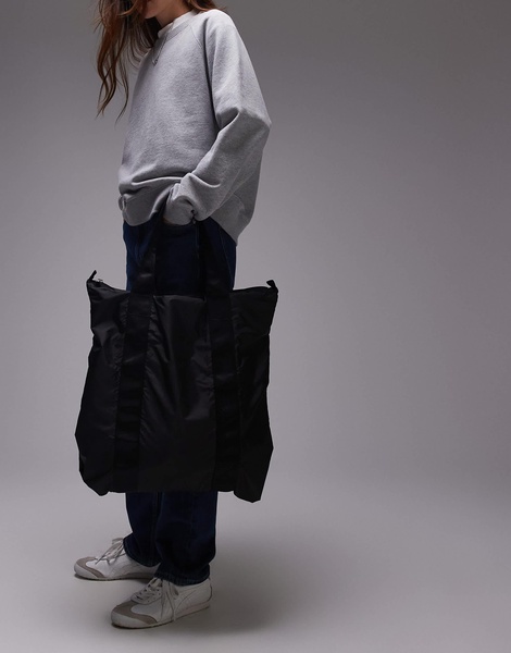ARKET unisex 36-hr overnight tote bag in black