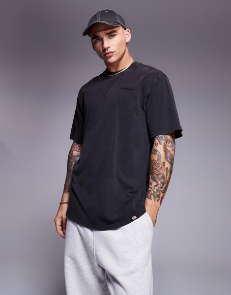 Dickies Plentywood acid wash t-shirt in black