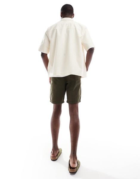 Brave Soul chino shorts in khaki