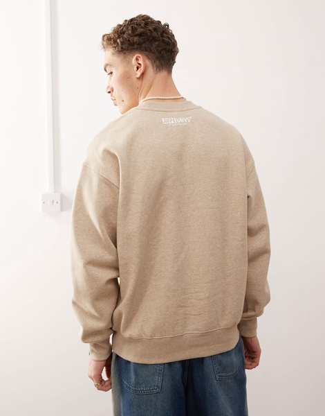 Aape By A Bathing Ape embossed logo sweatshirt in beige