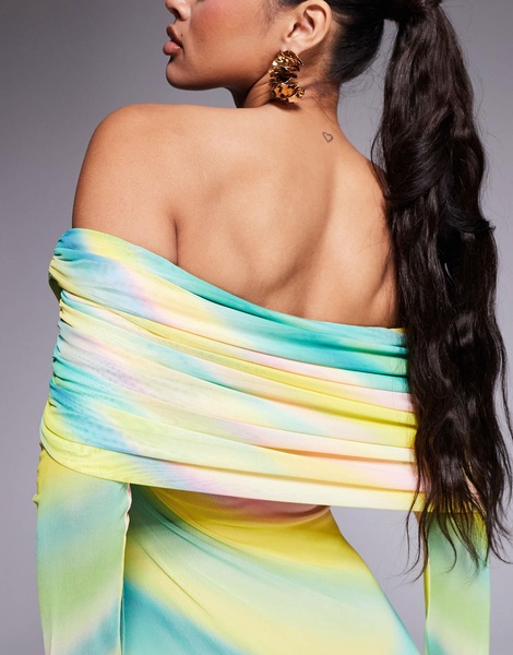 AFRM Thelma off the shoulder maxi dress