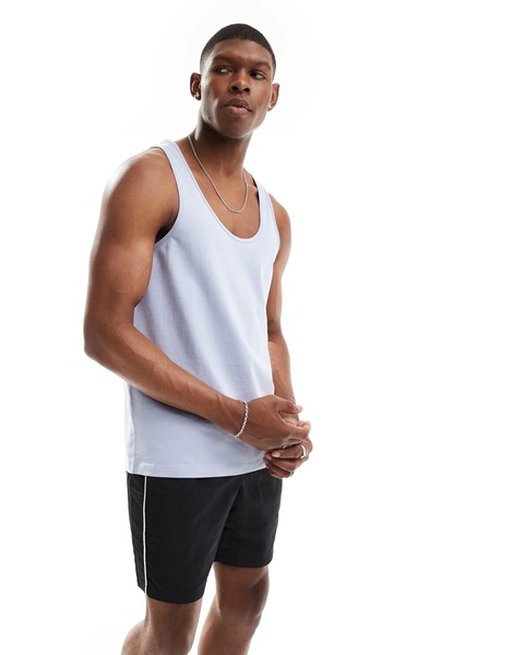 ASOS DESIGN tank in light blue