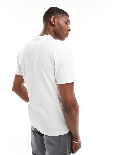 ASOS DESIGN essential crew neck t-shirt in heathered oatmeal