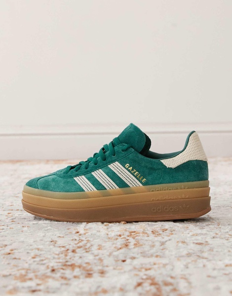 adidas Originals Gazelle Bold sneakers in collegiate green