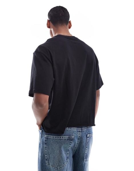 Bershka boxy t-shirt in black