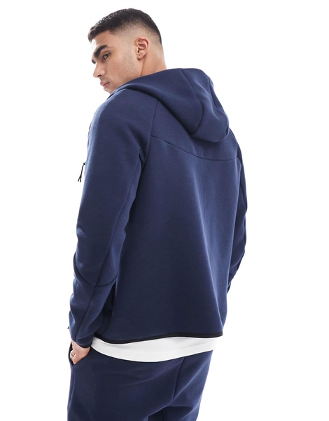 Nike Tech Fleece full zip hoodie in navy