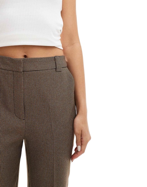 ASOS DESIGN straight leg tailored pants in plaid