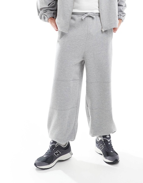 ASOS DESIGN balloon sweatpants in gray - part of a set