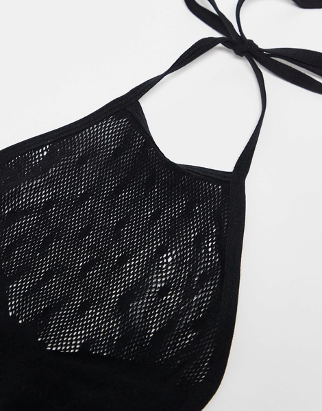 Ann Summers sweet surprise crotchless bodysuit in black