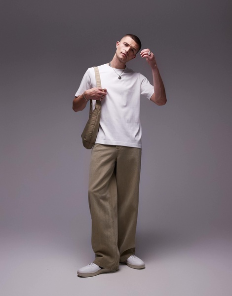 ARKET midweight jersey t-shirt in white